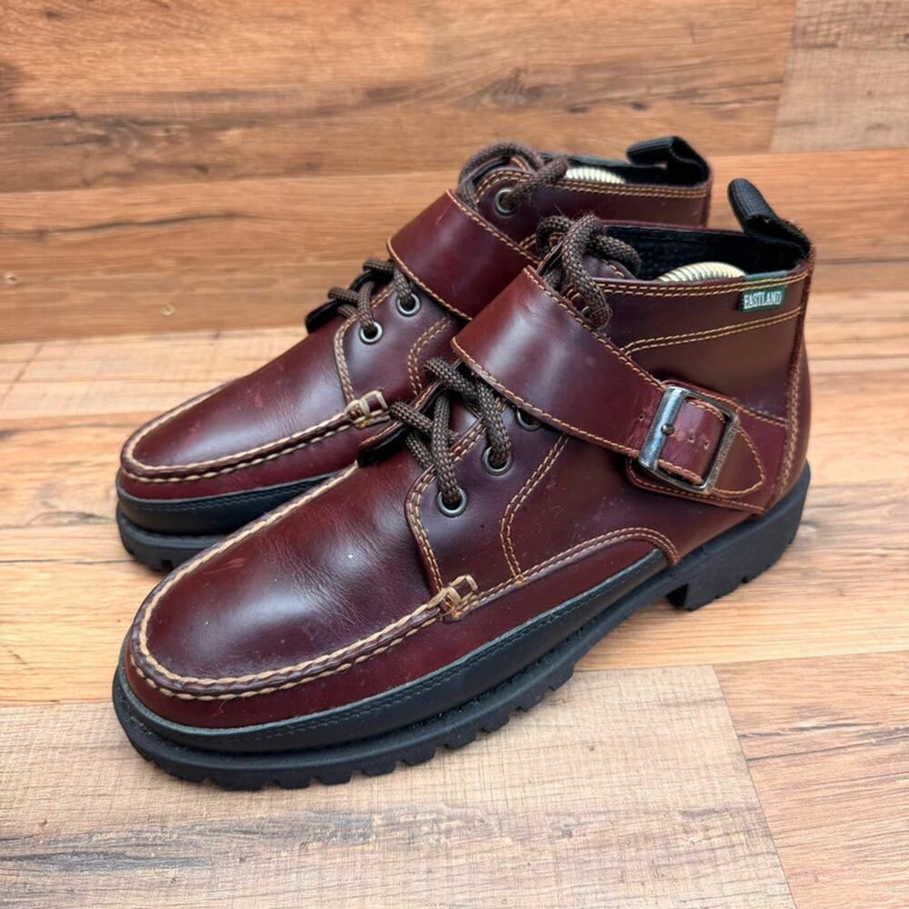 Eastland Shoes Men size 8.5 Brooklyn Leather Boots Preppy Gorpcore Camping